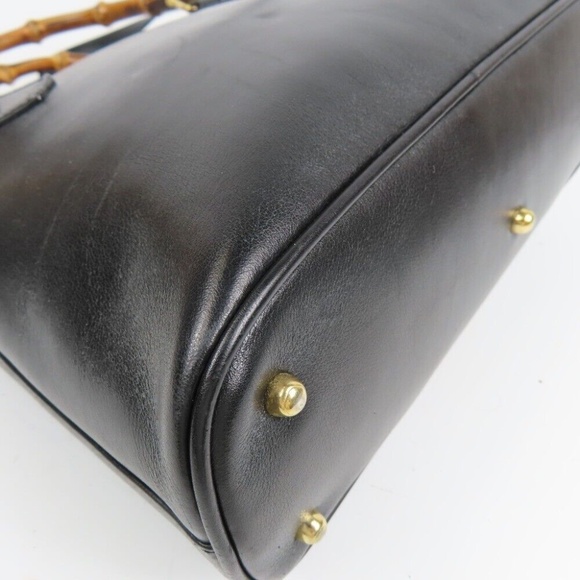 Vintage Gucci Bamboo Leather Crossbody Mini Bag - Picture 8 of 14